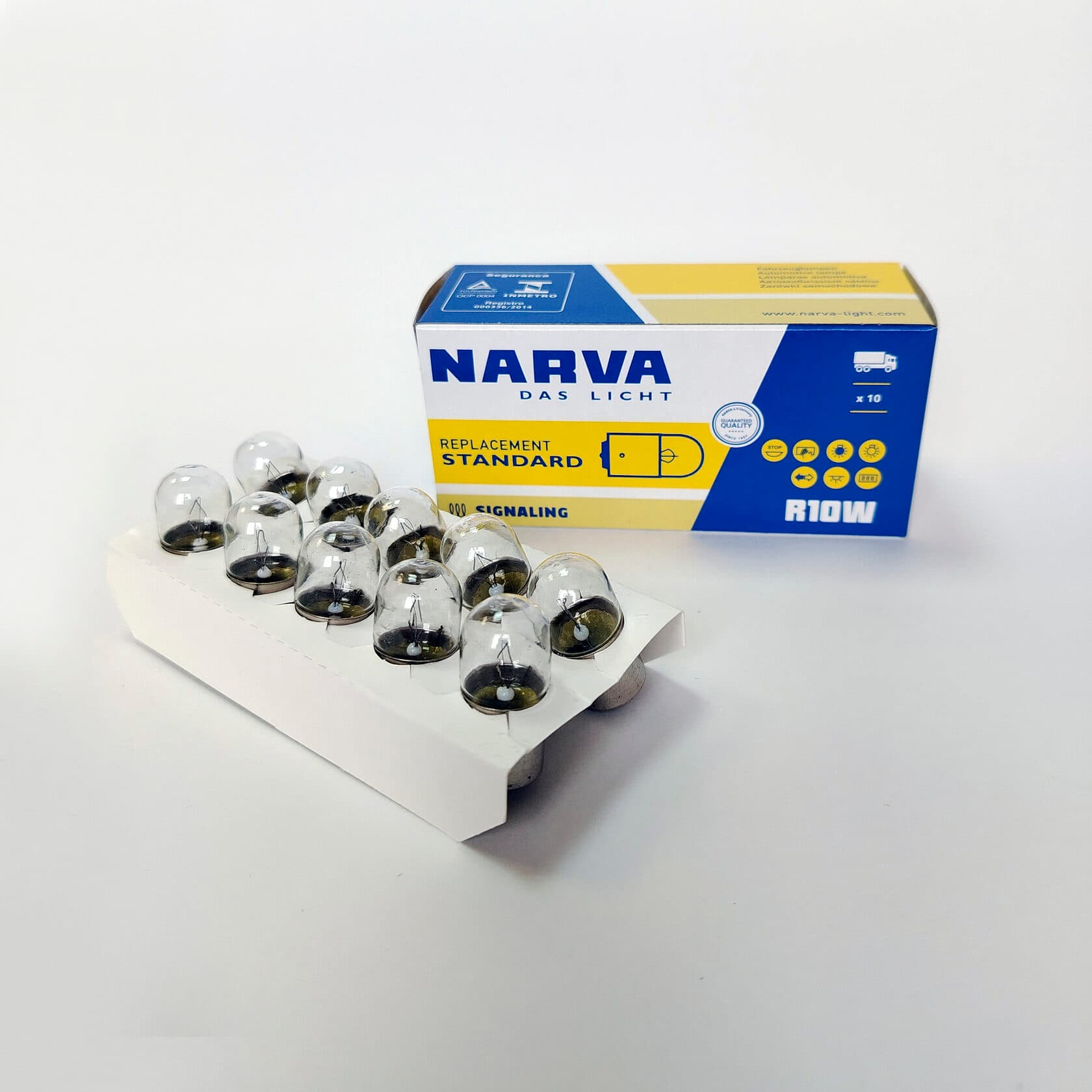 Лампа R10W 24V (BA15s) NARVA